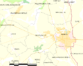 Map commune FR insee code 72295