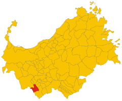 Map of comune of Padria (province of Sassari, region Sardinia, Italy) - 2016.svg