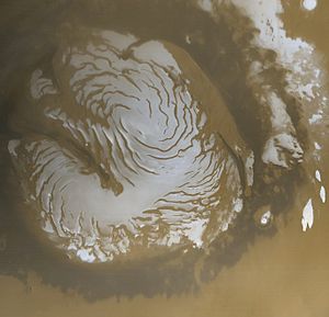 Archivo:Martian north polar cap