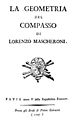 Mascheroni - Geometria del compasso, anno V della Repubblica francese 1797 - 1415055