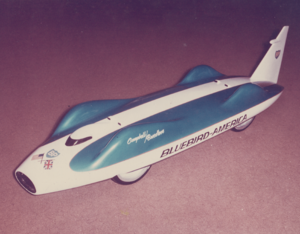 Archivo:Model of Donald Campbell Bluebird used in Breedlove promotion