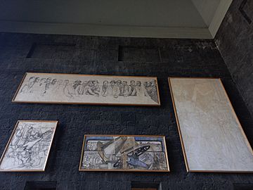 Murales dentro del Museo Diego Rivera-Anahuacalli 02