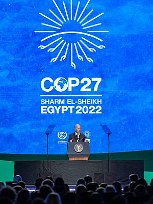 Archivo:President Biden talked about climate crisis at the COP 27