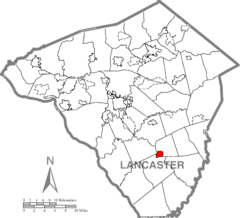 Quarryville, Lancaster County Highlighted.png