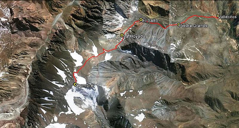 Ruta Norte al cerro El Plata