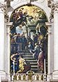 Santa Maria della Salute (Venice) - Presentazione della virgine al tempio di Luca Giordano 1674
