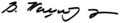 Signature of Vojislav Koštunica