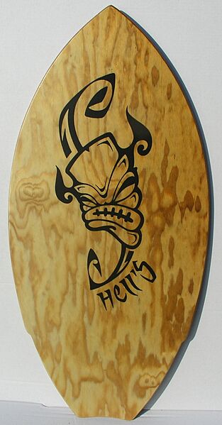 Skimboard en bois
