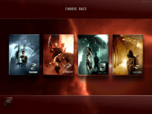 Archivo:The four playable EVE races as seen during character creation