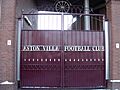 Villa Park from Witton Lane - Aston Villa Football Club gates