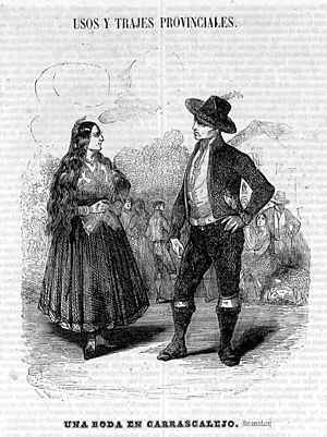 Archivo:1847-01-24, Semanario Pintoresco Español, Una boda en Carrascalejo (Estremadura)