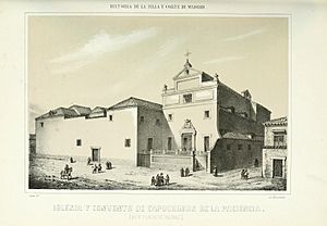 1863, Historia de la Villa y Corte de Madrid, vol. 3, Iglesia y convento de Capuchinos de la Paciencia.jpg