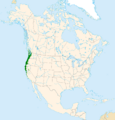 Arbutus menziesii range map