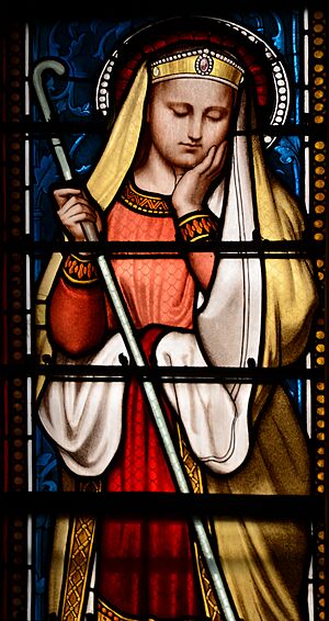 Archivo:Ars-sur-Formans Basilique Vitrail 21102015 02 Sainte Reine
