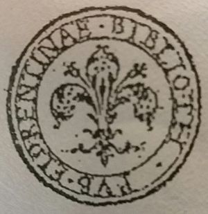 Archivo:Biblioteca Magliabechiana, Firenze timbro di possesso
