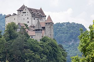 Archivo:Burg Gutenberg in Balzers, Liechtenstein. Ansicht von Nordost