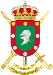 Coat of Arms of the Spanish Army Logistics Academy.svg