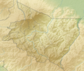 Costa Rica Cartago relief map