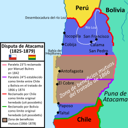 Archivo:Disputa limítrofe del desierto de Atacama entre Bolivia y Chile (1825 - 1879)