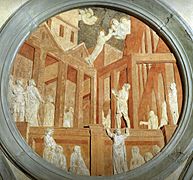 Donatello, storie di san giovanni evangelista, ascensione di s.g., 1434-43