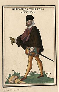 Ensemble de gravures de costumes espagnols du XVIe siècle.f01