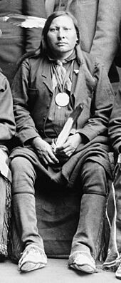 February 1891 detail of Spotted Elk, Oglala Sioux delegation LCCN93516876 (cropped).jpg