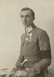 Hermann Clemens Kosel - Photograph of Prince Renato of Bourbon-Parma (1917).jpg