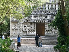 Hochob Campeche - Rekonstruktion des Tempels