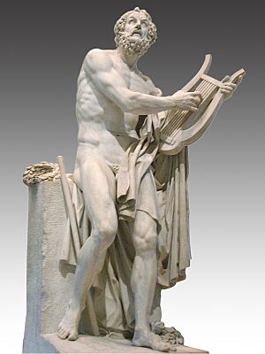 Archivo:Homer by Philippe-Laurent Roland (Louvre 2004 134 cor)