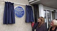 Image of Doreen Valiente Blue Plaque, in Brighton 21st June 2013