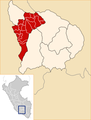 Archivo:Location of the province Andahuaylas in Apurímac