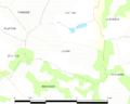 Map commune FR insee code 33121