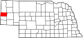 Map of Nebraska highlighting Scotts Bluff County
