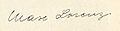 Max Lorenz Signatur 1938