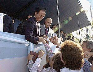 Archivo:Menem en Milagro, La Rioja