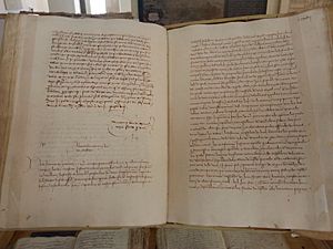 Archivo:Morería de Monforte del Cid - Documento de aprobación por Juan II de Aragón