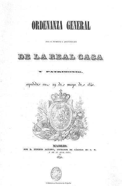 Ordenanza general para ... 1840