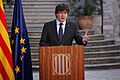 President Puigdemont, "La millor manera que tenim per defensar les conquestes assolides fins avui és l'oposició democràtica a l'aplicació de l'article 155"