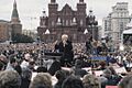 RIAN archive 947952 Conductor Mstislav Rostropovich performs on Moscow's Red Square