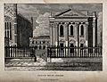 Senate House, Cambridge. Line engraving by W. Read, 1825. Wellcome V0014254