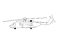 Sikorsky CH-148 Cyclone 1-view line drawing