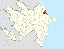 Siyazan District in Azerbaijan.svg