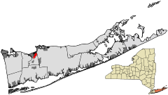 Suffolk County, NY, towns and villages Head of the Harbor highlighted.svg