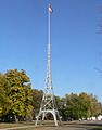 Tyndall SD Eiffel tower flagpole from SW 1