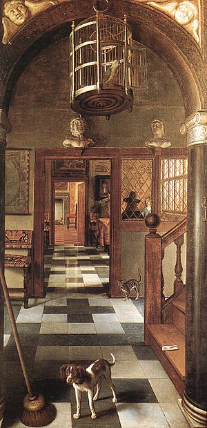 Archivo:View of a Corridor 1662 Samuel van Hoogstraten