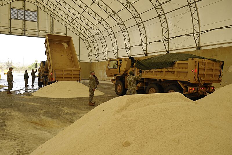 Winter road salt