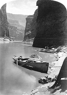 Archivo:'Noon Day Rest in Marble Canyon' from the second Powell Expedition 1872