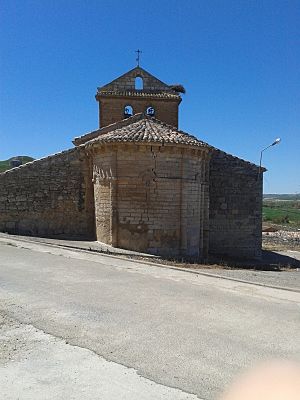 Archivo:Ábside románico de la Iglesia de Villavieja de Muñó