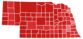 2020 United States Senate election in Nebraska results map by county