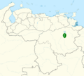 Amaurospiza carrizalensis map